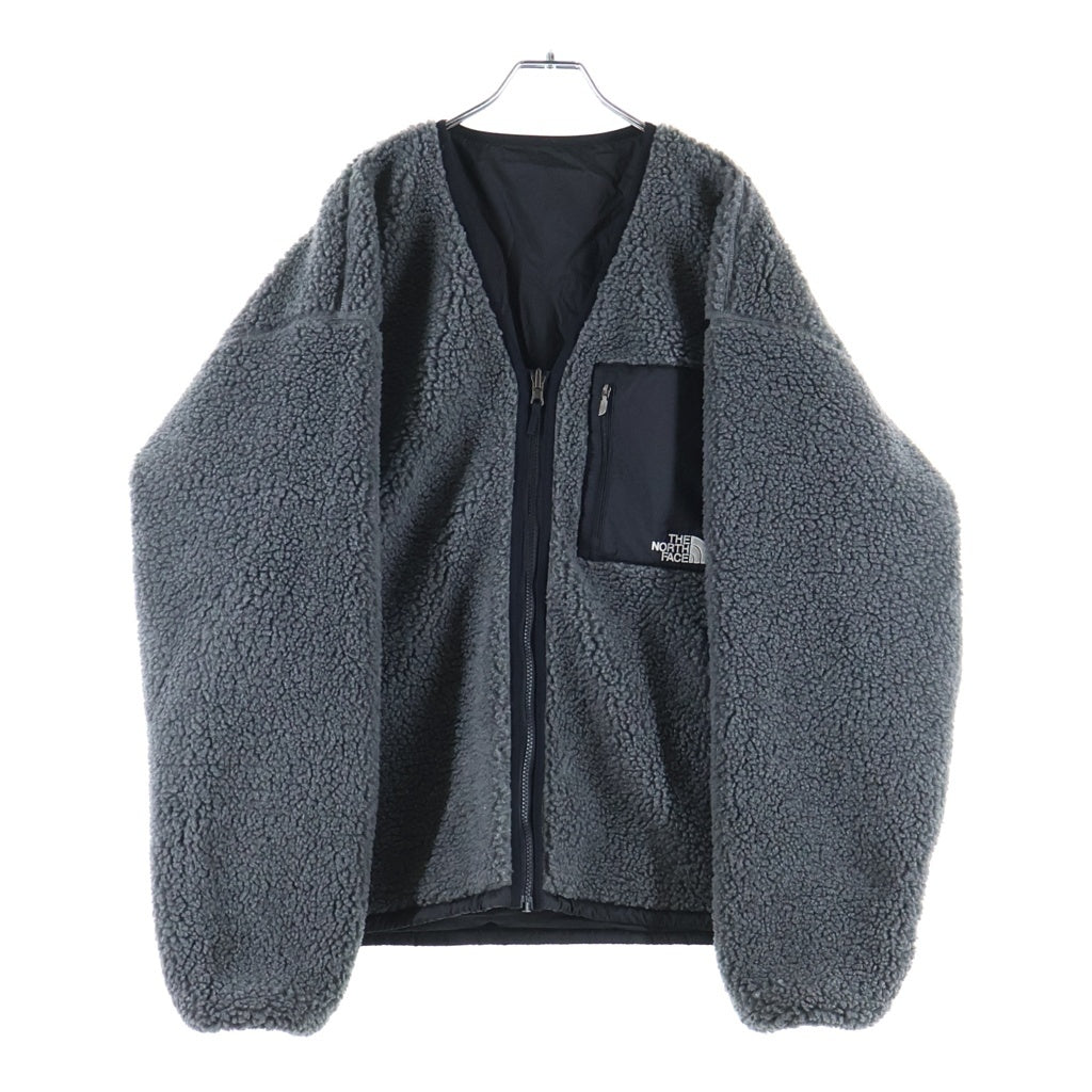 THE NORTH FACE(ザノースフェイス) REVERSIBLE EXTREME PILE CARDIGAN リバーシブル エクストリーム パイル カーディガン ブラック/グレー NP72334