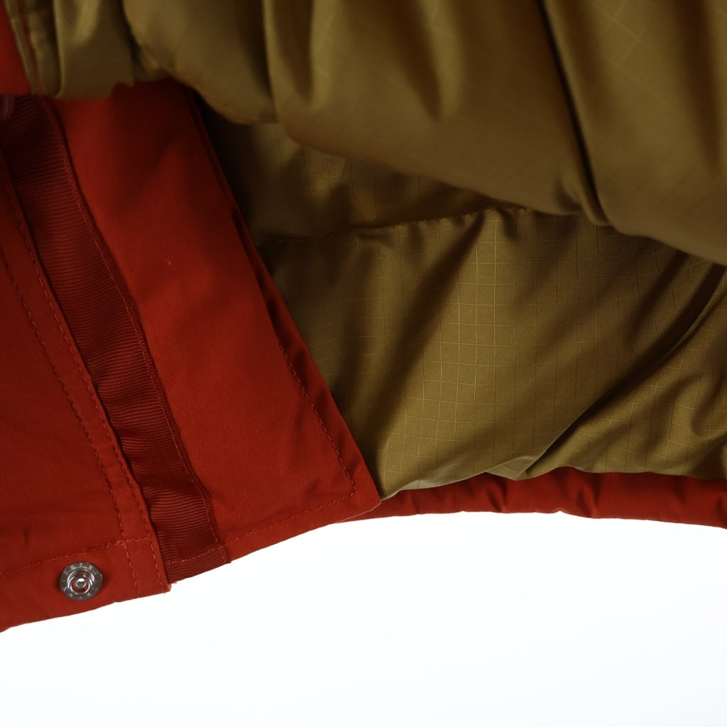 THE NORTH FACE PURPLE LABEL(ノースフェイスパープルレーベル) 65/35 LONG SEROW ロングセロー ファー付 ジップアップフーデッドダウンジャケット オレンジ ND2870N
