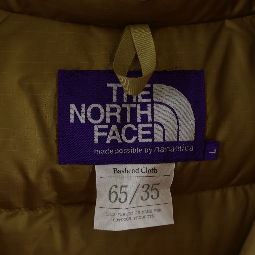 THE NORTH FACE PURPLE LABEL(ノースフェイスパープルレーベル) 65/35 LONG SEROW ロングセロー ファー付 ジップアップフーデッドダウンジャケット オレンジ ND2870N