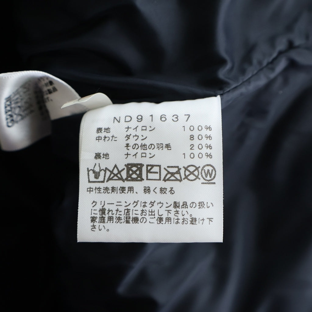 THE NORTH FACE(ザノースフェイス) CAMP SIERRA SHORT キャンプシェラショート フーデッドダウンジャケット ブラック ND91637