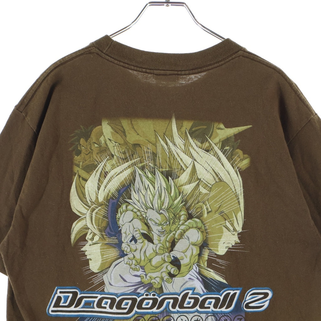 VINTAGE(ヴィンテージ) 00S DRAGON BALL Z GOGETA TEE ヴィンテージ ドラゴンボール ゴジータ 半袖クルーネックカットソー ブラウン