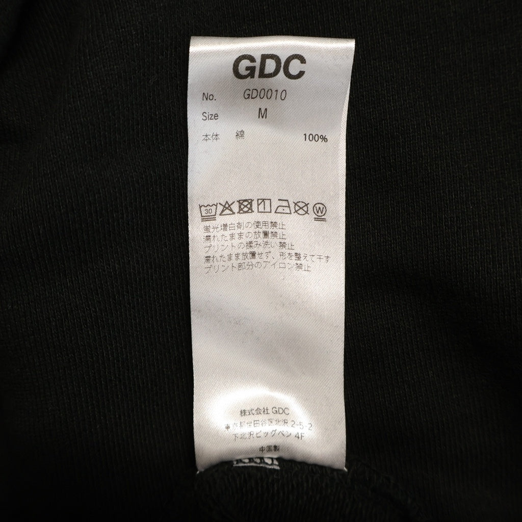 GDC(ジーディーシー) KINSKI HOODIE キンスキ プルオーバースウェットパーカー フーディー ブラック GD0010