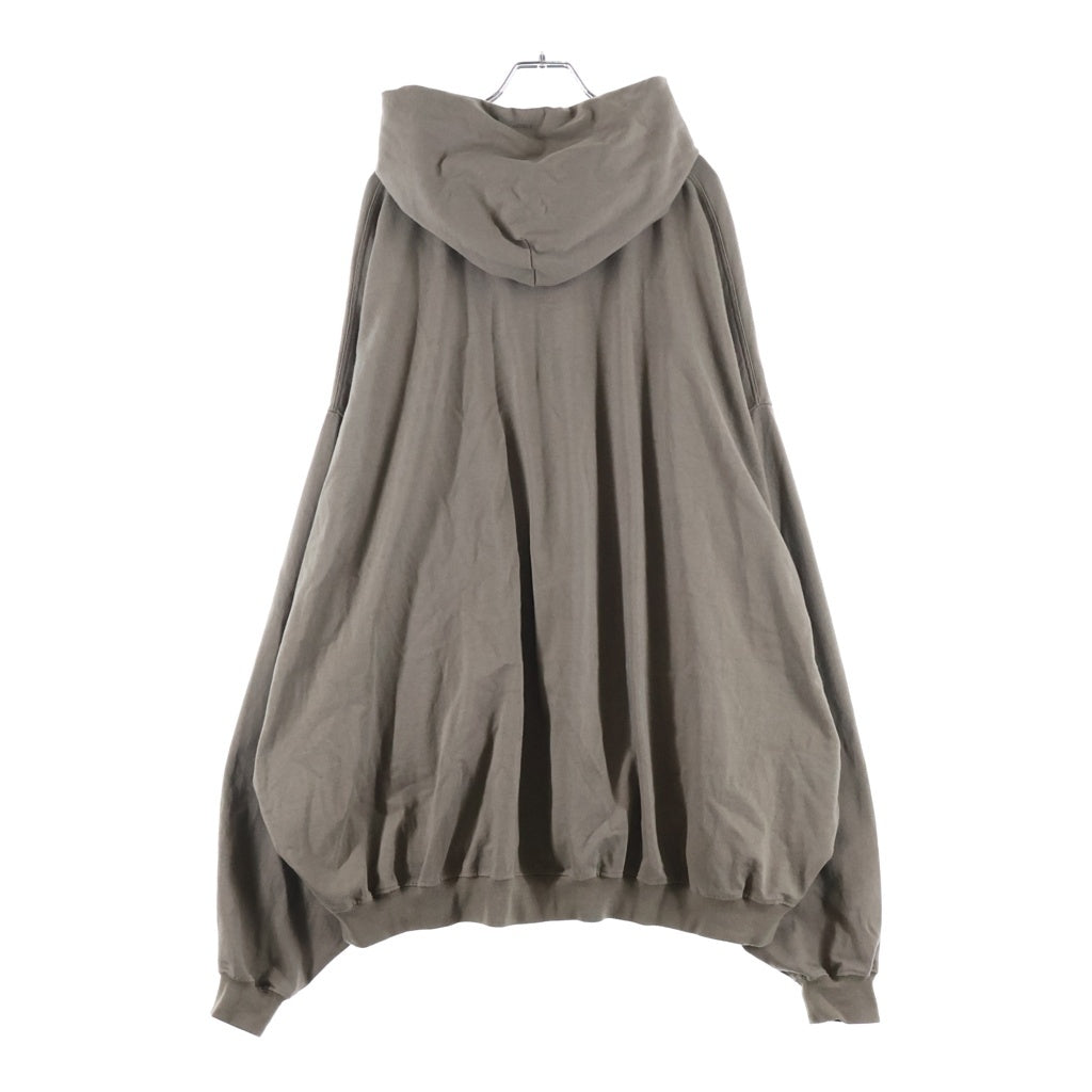Rick Owens(リックオウエンス) 26SS HUN HUUDIE ハン ビッグシルエット プルオーバースウェットパーカー フーディー ブラウン RU01F2288-BA