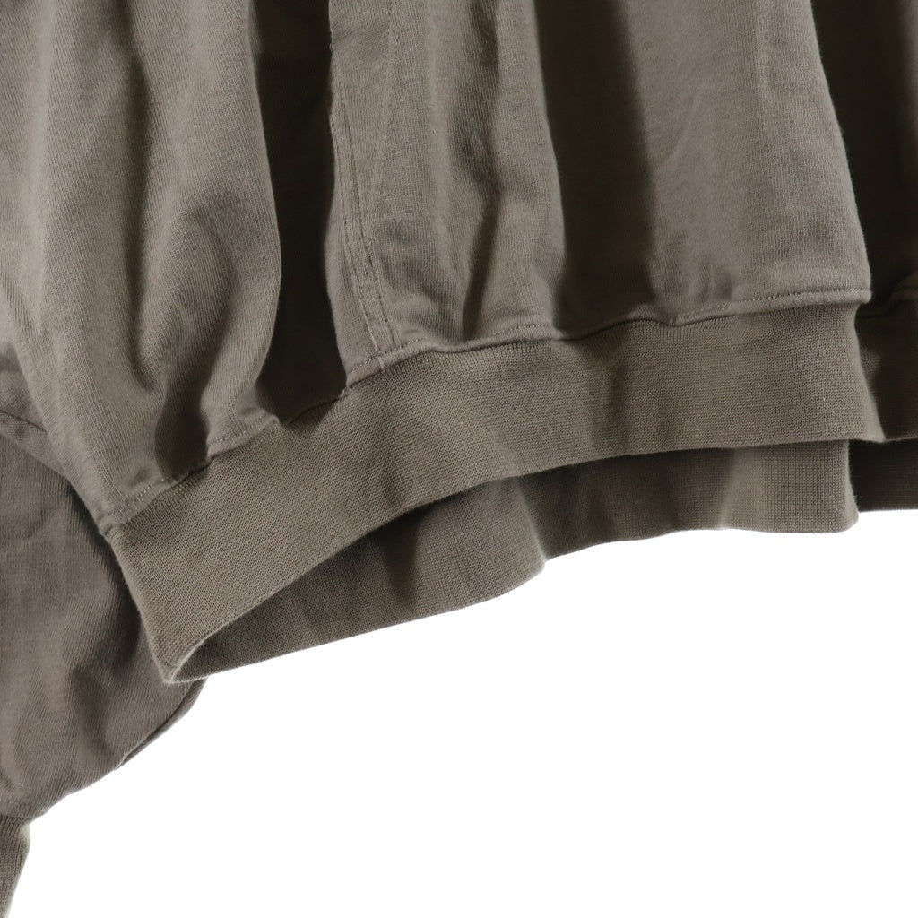 Rick Owens(リックオウエンス) 26SS HUN HUUDIE ハン ビッグシルエット プルオーバースウェットパーカー フーディー ブラウン RU01F2288-BA