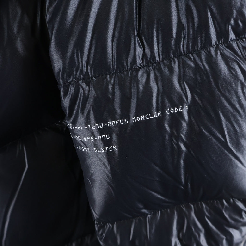 MONCLER(モンクレール) 21AW ×FRAGMENT DESIGN HANTIUM フラグメント デザイン ハンティウム フーデッドダウンジャケット ブラック G209U1A00017