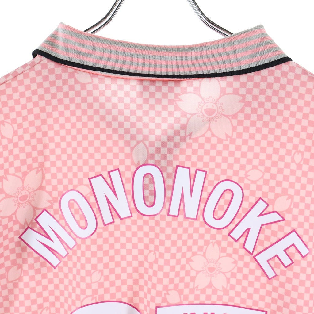 NO BRAND(ノーブランド) MONONOKE MADE (モノノケメイド) SOCCER SHIRT SAKURA 桜デザイン 半袖 サッカー ゲームシャツ ピンク MT-MK8-0000-011