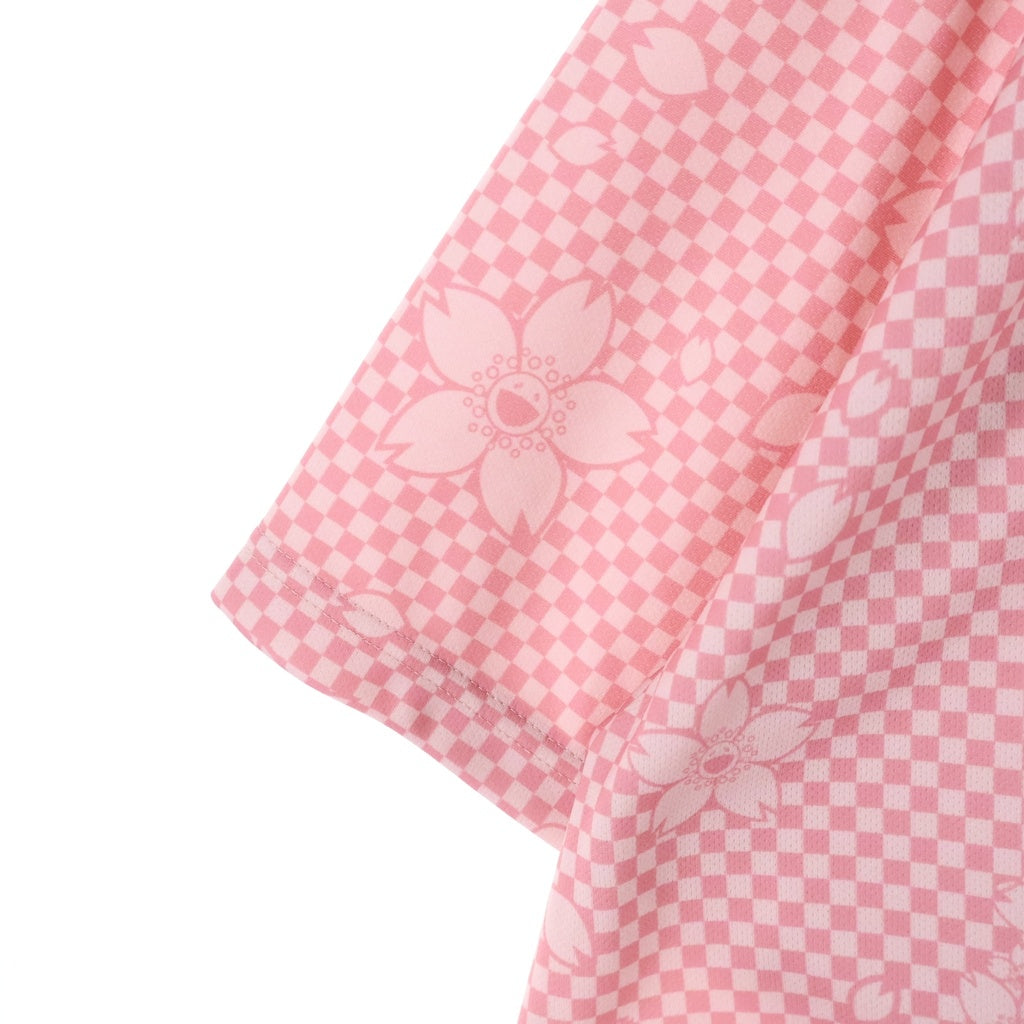 NO BRAND(ノーブランド) MONONOKE MADE (モノノケメイド) SOCCER SHIRT SAKURA 桜デザイン 半袖 サッカー ゲームシャツ ピンク MT-MK8-0000-011
