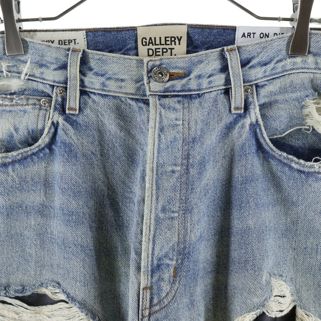 GALLERY DEPT.(ギャラリーデプト) CORNELL LA FLARE コーネル ラ フレア ダメージデニムパンツ インディゴ