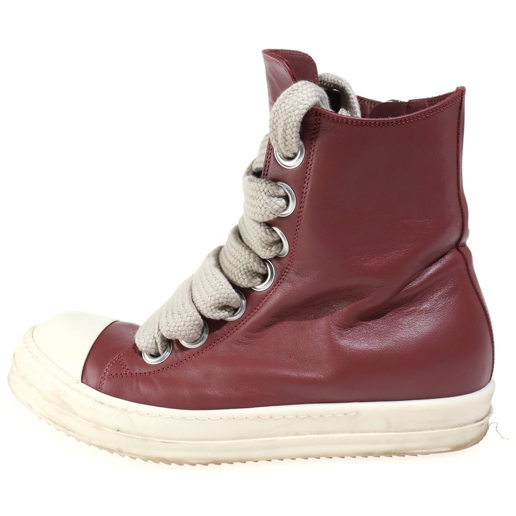 Rick Owens(リックオウエンス) 25AW CONCORDIANS JUMBOLACE SNEAKERS コンコルディアンズ ジャンボレース ハイカットスニーカー レッド RU02E1892LCOW2