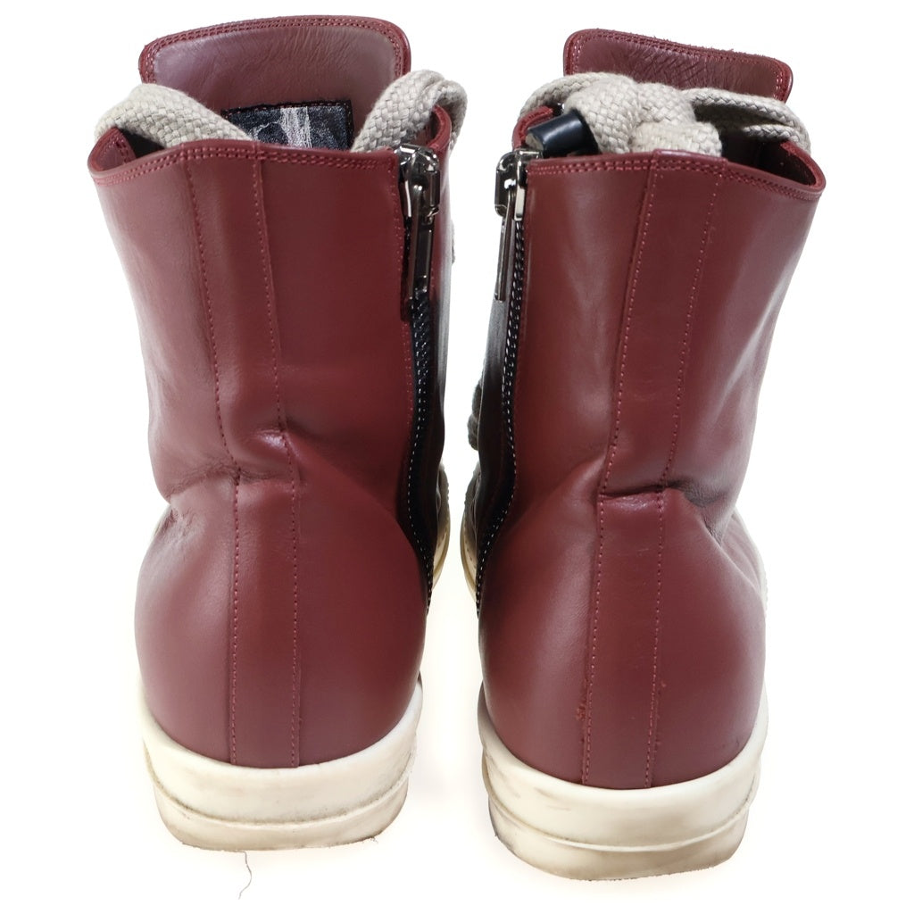Rick Owens(リックオウエンス) 25AW CONCORDIANS JUMBOLACE SNEAKERS コンコルディアンズ ジャンボレース ハイカットスニーカー レッド RU02E1892LCOW2