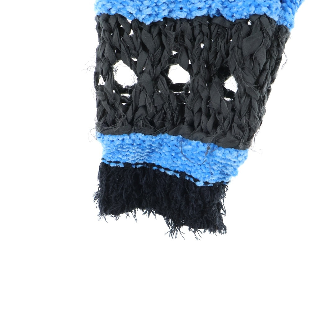 MAISON SPECIAL(メゾンスペシャル) HAND-KNITTED CARDIGAN メッシュ ハンドニット カーディガン レディース ブラック/ブルー 21252365705