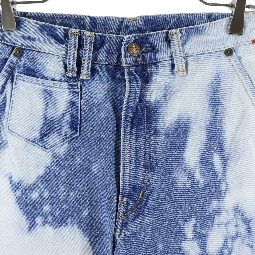 anachronorm(アナクローム) BLEACH DESIGN 80's WIDE DENIM PANTS ブリーチデザイン ワイドデニムパンツ インディゴ AN286