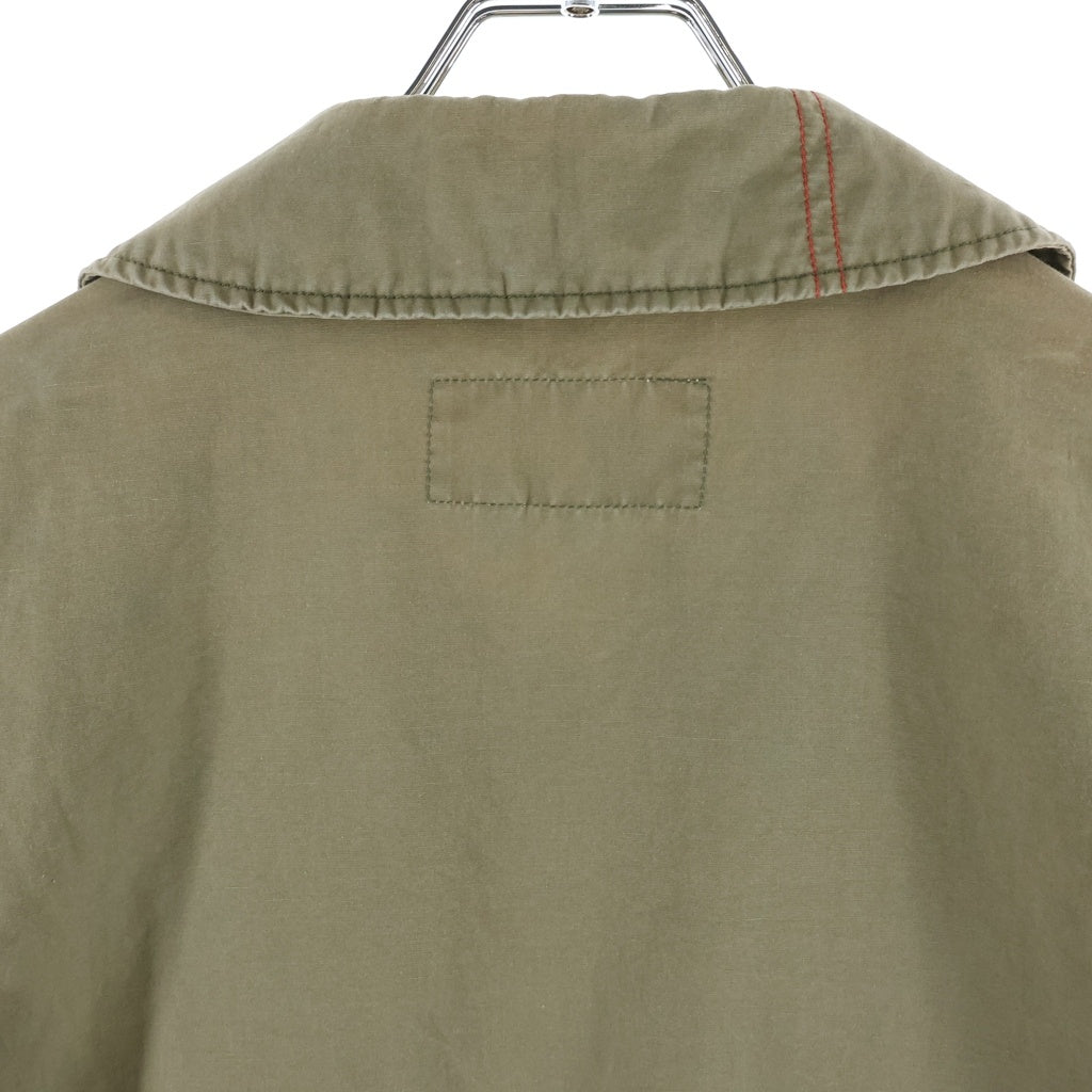 anachronorm(アナクローム) CL FLIGHT JACKET コットンリネン ジップアップ フライトジャケット カーキ