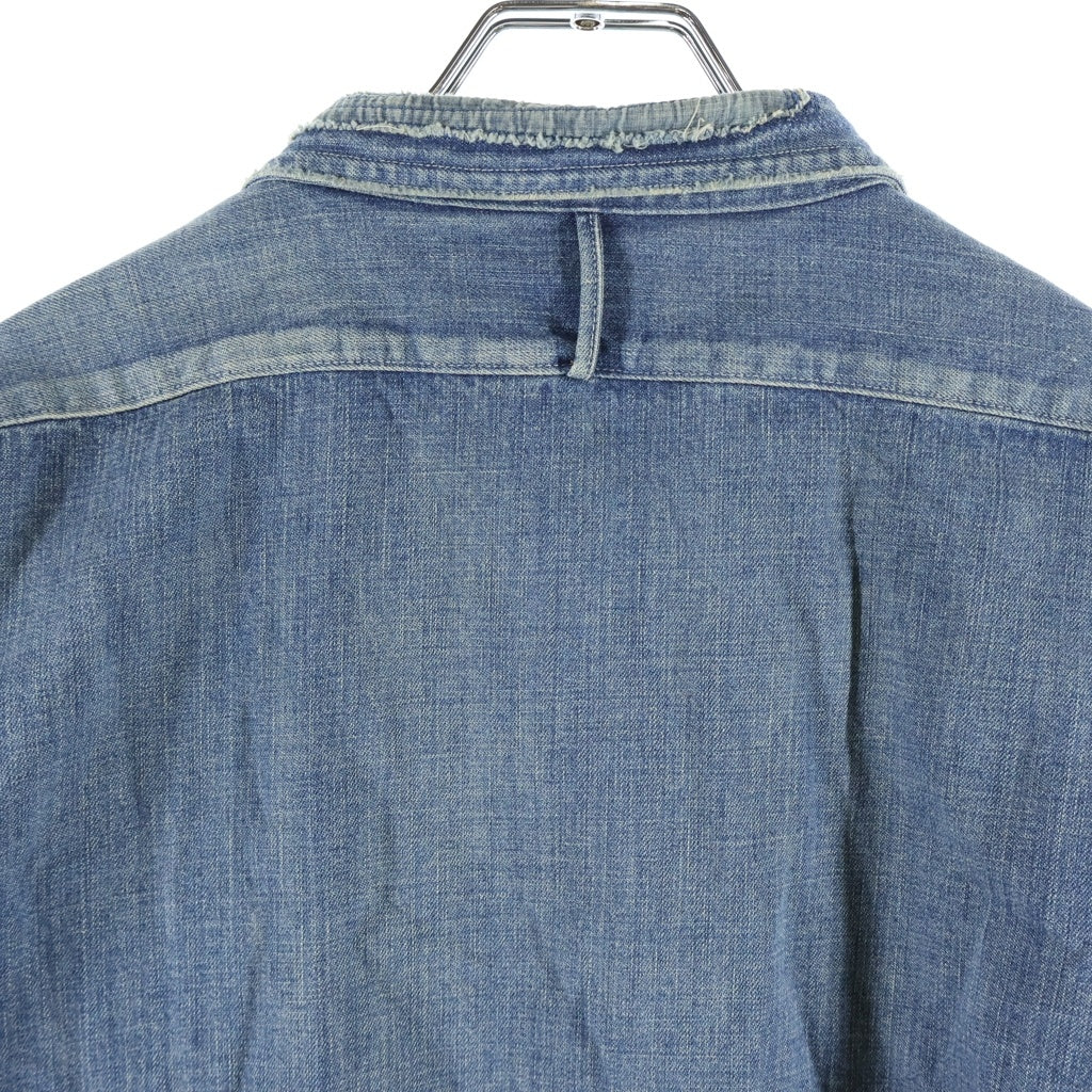 anachronorm(アナクローム) 22AW REMAKED ReSIZE WORK SHIRT リメイクド リサイズ ワークデニム長袖シャツ インディゴ AN193-R