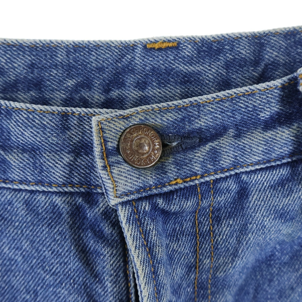 anachronorm(アナクローム) 80's 5POCKET DENIM HEM TUCK SHORTS 5ポケット ヘムタック デニムショーツ ハーフパンツ インディゴ AN293