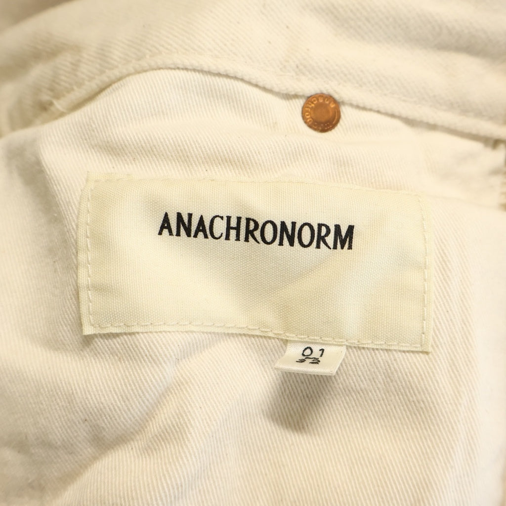 anachronorm(アナクローム) DIRT PAINT 80's WIDE 5P PANTS KINARI ダートペイント ワイドパンツ アイボリー AN246-W