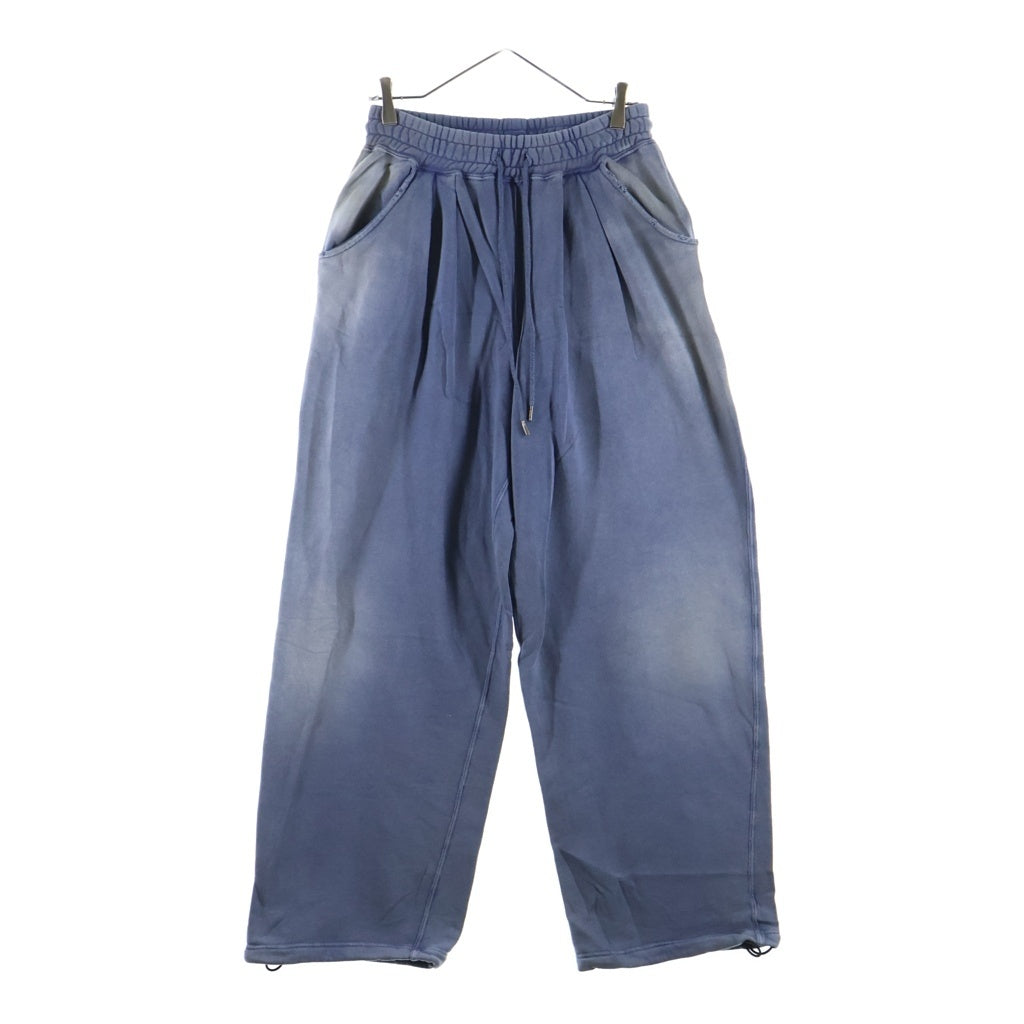 anachronorm(アナクローム) FADED TUCK WIDE SWEAT PANTS フェード タックワイドスウェットパンツ ネイビー AN407-D