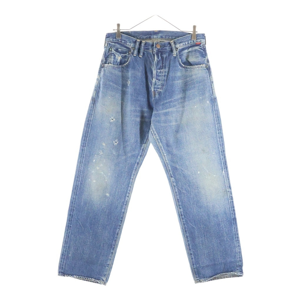 anachronorm(アナクローム) TYPE-α BASIC TAPERED JEANS タイプアルファ ユーズド加工 ベーシックテーパードジーンズ デニムパンツ インディゴ