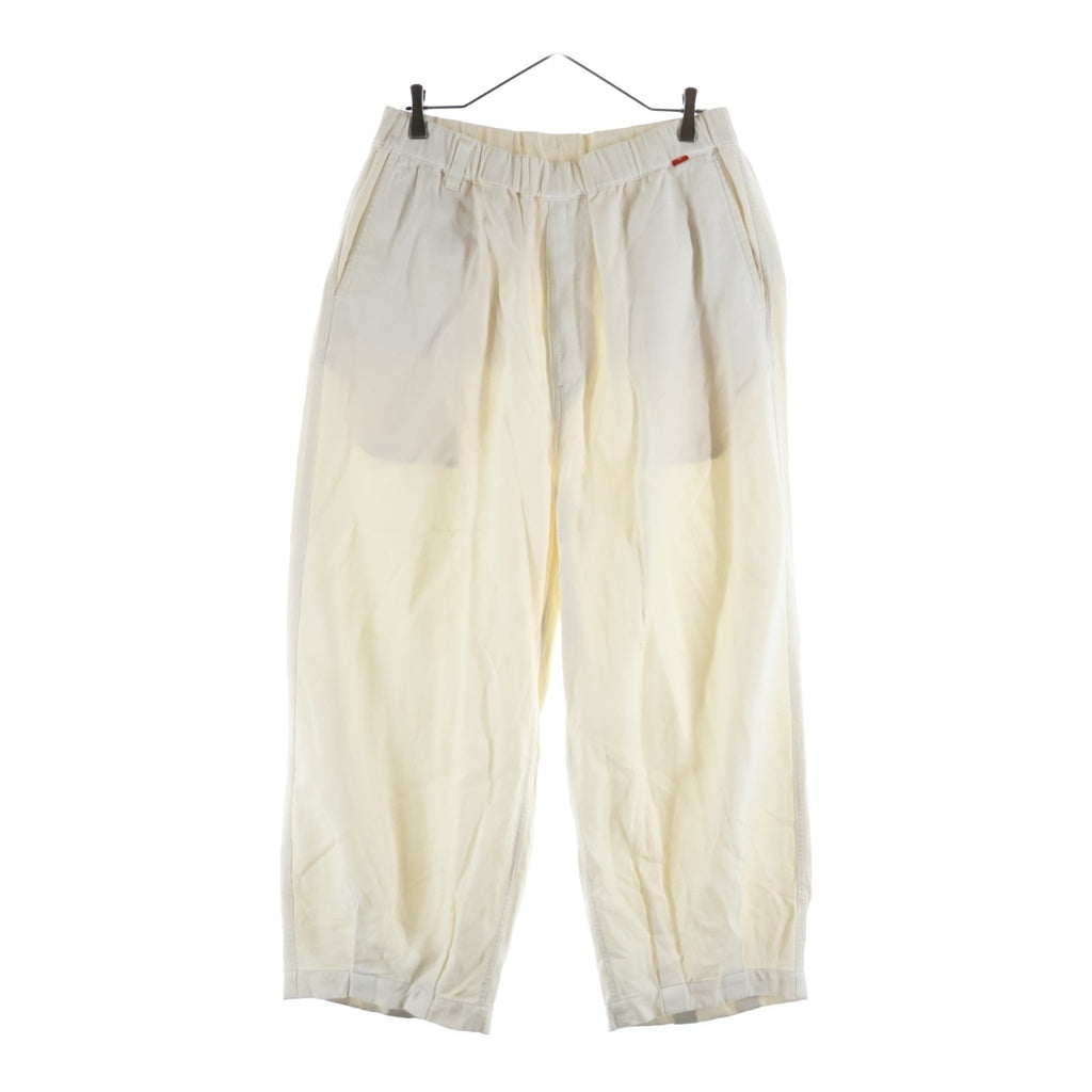 anachronorm(アナクローム) HEM TUCK EASY PANTS ヘムタック ドローストリング イージーパンツ アイボリー AN236