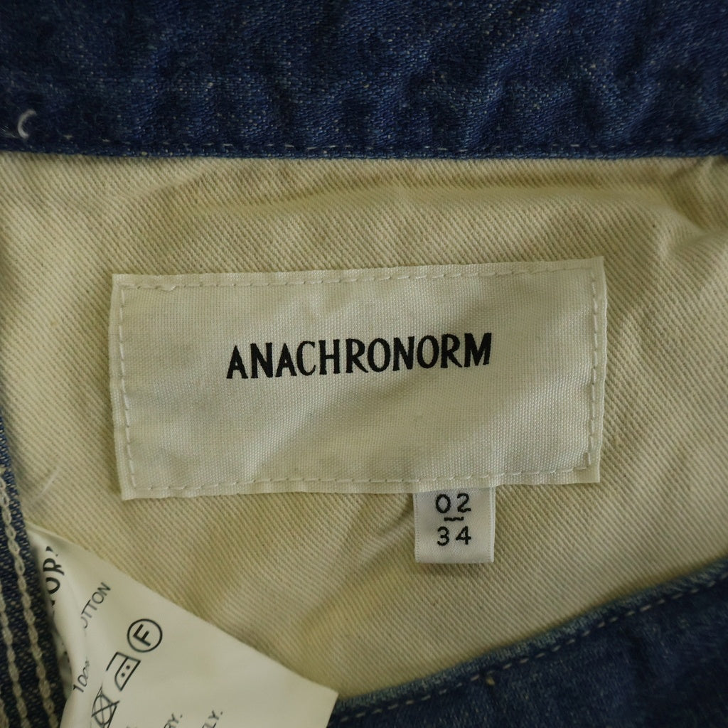 anachronorm(アナクローム) DENIM PAINTER EASY PANTS ユーズド加工 デニムペインター イージーパンツ インディゴ AN242-W
