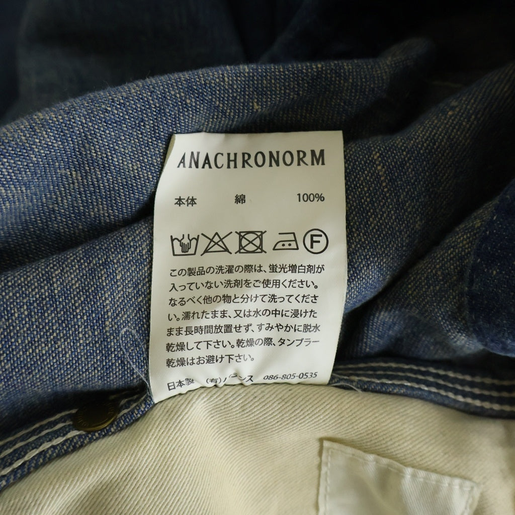 anachronorm(アナクローム) DENIM PAINTER EASY PANTS ユーズド加工 デニムペインター イージーパンツ インディゴ AN242-W