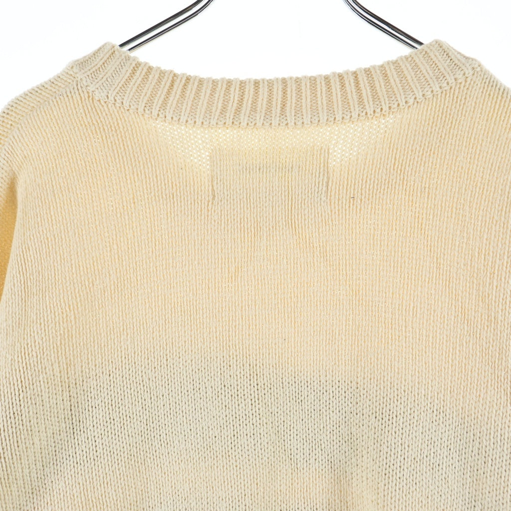 anachronorm(アナクローム) SEATTLE JACQUARD KNIT シアトル ジャガードクルーネックニットスウェット セーター アイボリー AN249