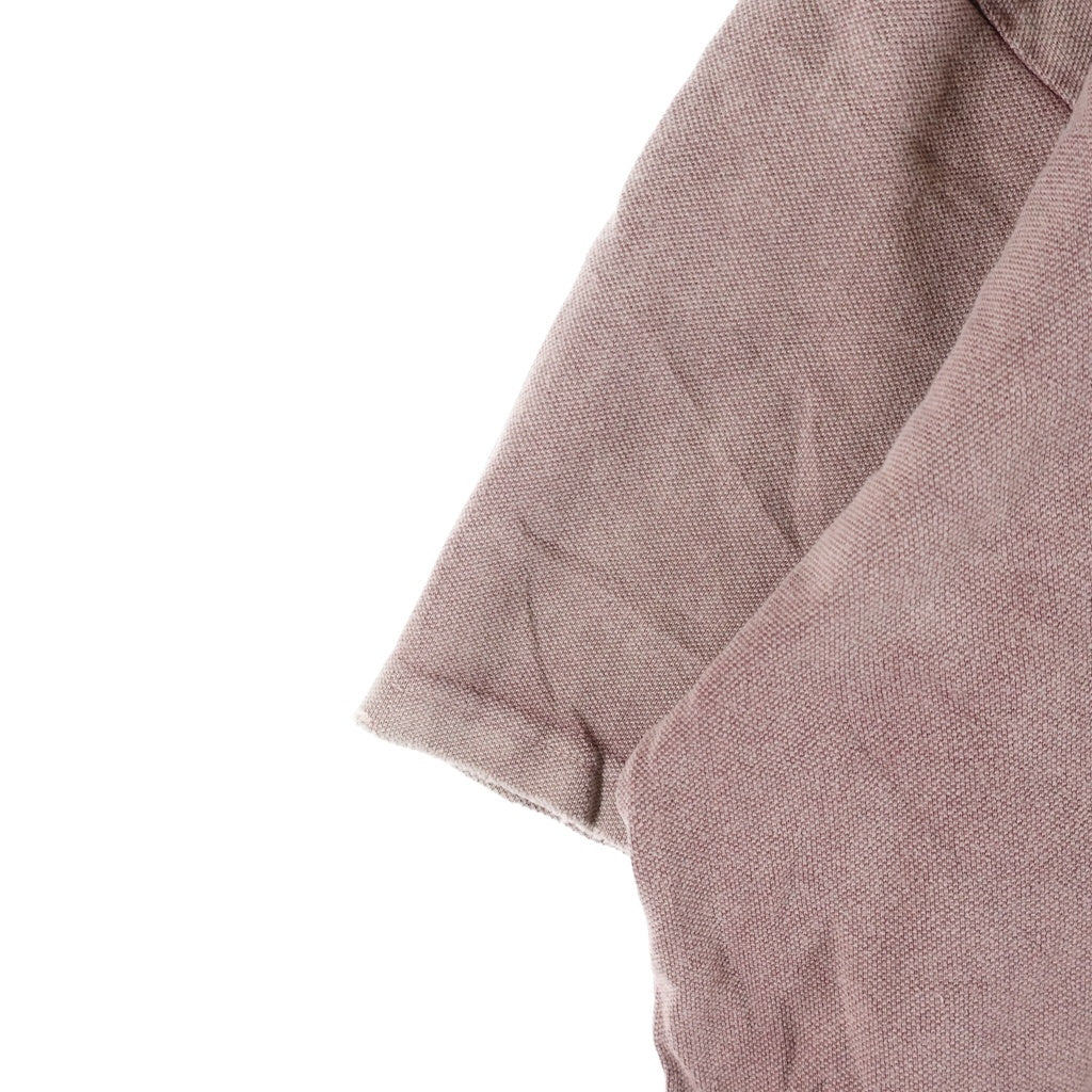 anachronorm(アナクローム) MOSS STITCH DAMAGED POCKET S/S T-S モススティッチ ダメージ加工 クルーネック半袖ポケットTシャツ カットソー ピンク AN353-D