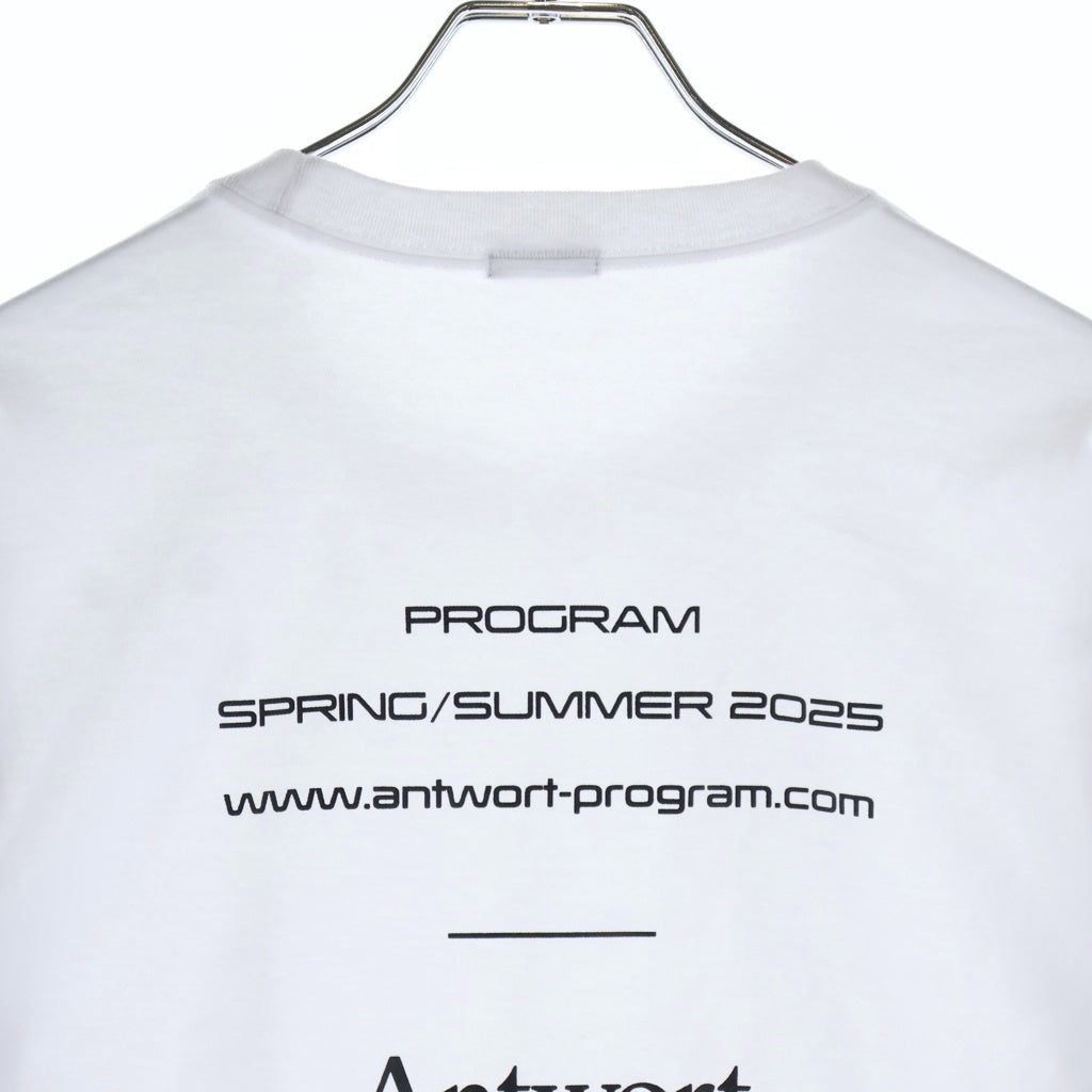 Antwort(アントワート) 25SS PROMOTION TEE バックプリント クルーネック長袖Tシャツ カットソー ホワイト