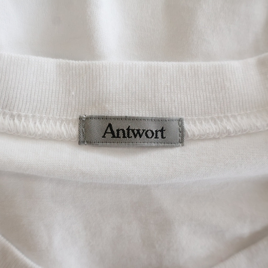 Antwort(アントワート) 25SS PROMOTION TEE バックプリント クルーネック長袖Tシャツ カットソー ホワイト