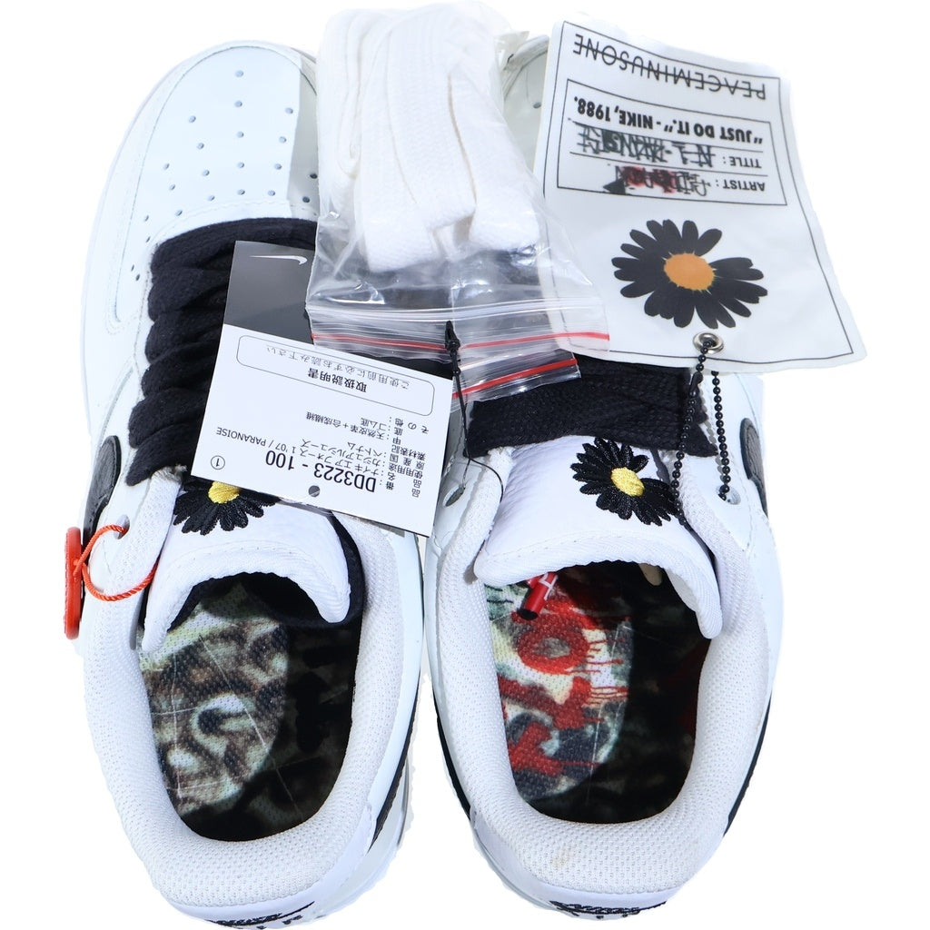 NIKE(ナイキ) ×PEACEMINUSONE AIR FORCE1 07 PARANOISE ピースマイナスワン エアフォース パラノイズ ローカットスニーカー レディース ホワイト US5/23.5cm DD3223-100
