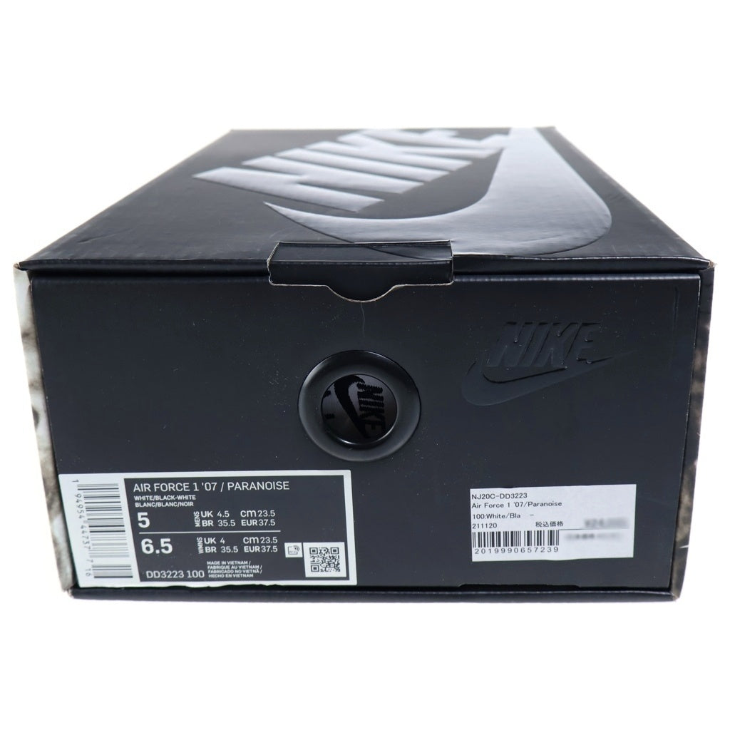 NIKE(ナイキ) ×PEACEMINUSONE AIR FORCE1 07 PARANOISE ピースマイナスワン エアフォース パラノイズ ローカットスニーカー レディース ホワイト US5/23.5cm DD3223-100