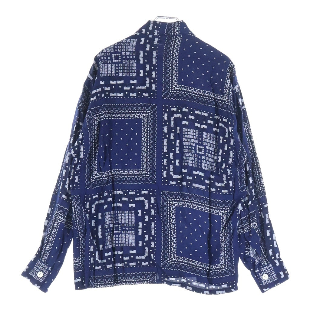 N.HOOLYWOOD(エヌハリウッド) 22AW GEOMETRIC PATTERN OPEN COLLAR LONG SLEEVE SHIRT ジオメトリック パターン オープンカラー ロングスリーブシャツ 長袖シャツ 1223-SH02-003