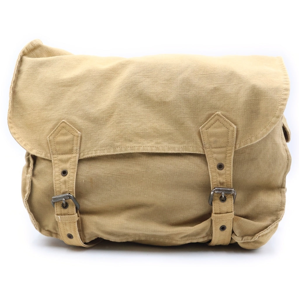 RRL(ダブルアールエル) フロントフラップ キャンバス ショルダーバッグ ベージュ