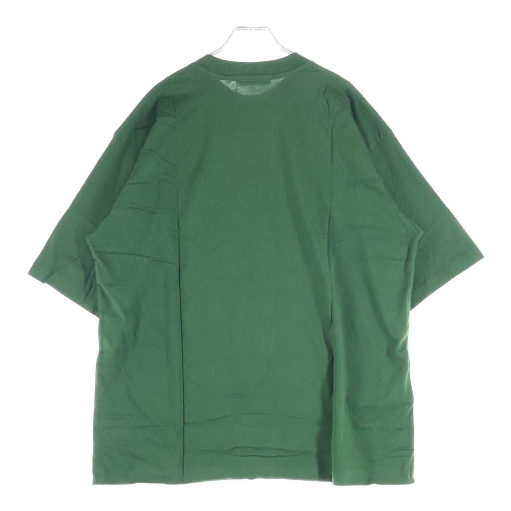 MARNI(マルニ) コットン ロゴエンブロイダリー クルーネック半袖Tシャツ カットソー グリーン HUMU0223EX UTCZ68