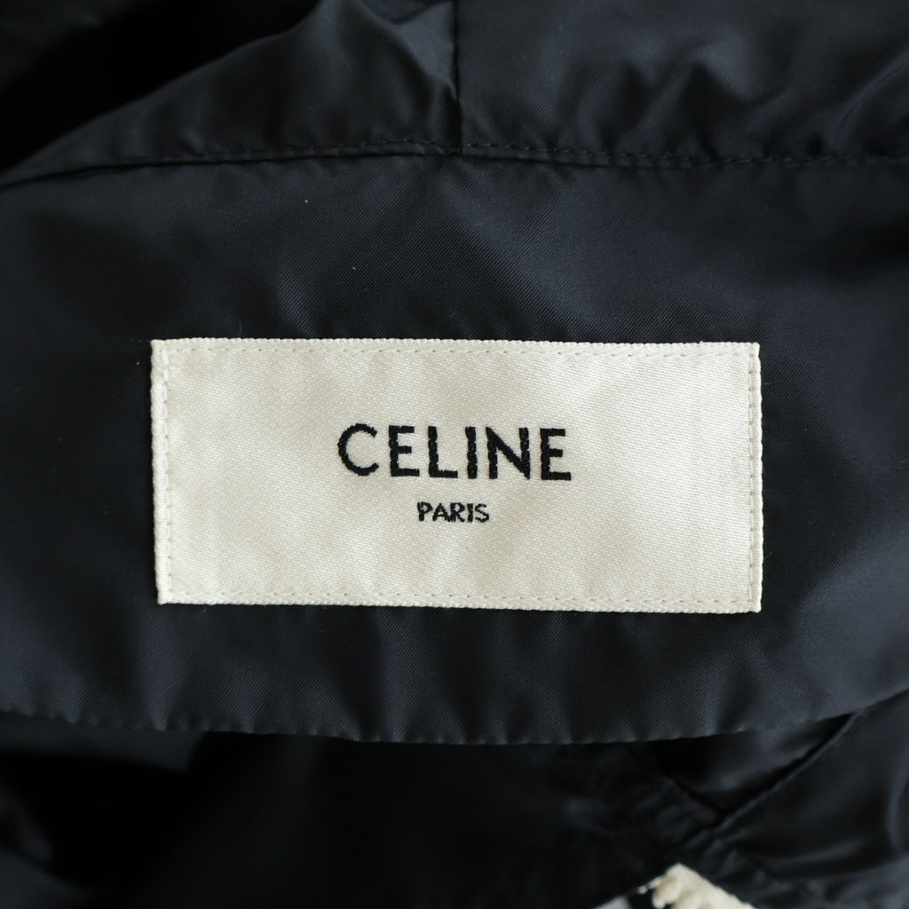 CELINE(セリーヌ) 22SS WINDBREAKER フロントロゴ ウィンドブレーカー ナイロン アノラックパーカ ブラック 2W531495M
