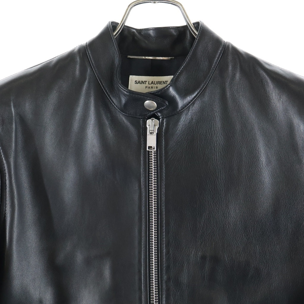 SAINT LAURENT PARIS(サンローランパリ) KEITH SINGLE RIDERS JACKET ラムスキン キース シングルライダース レザージャケット ブラック 362239 Y5YA1