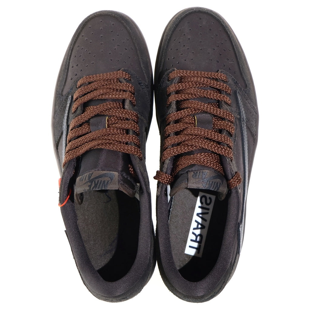 NIKE(ナイキ) ×TRAVIS SCOTT AIR JORDAN 1 LOW OG SP トラヴィススコット エアジョーダン1 ローカットスニーカー ブラウン US9.5/27.5cm DM7866-202
