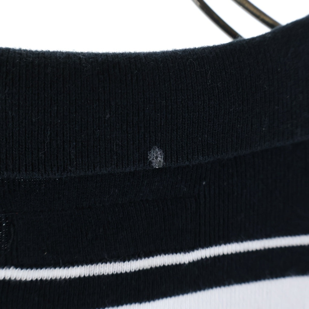 SUPREME(シュプリーム) 24AW Stripe Zip L/S Polo ストライプ ハーフジップ 長袖ポロシャツ ブラック/グレー/ホワイト