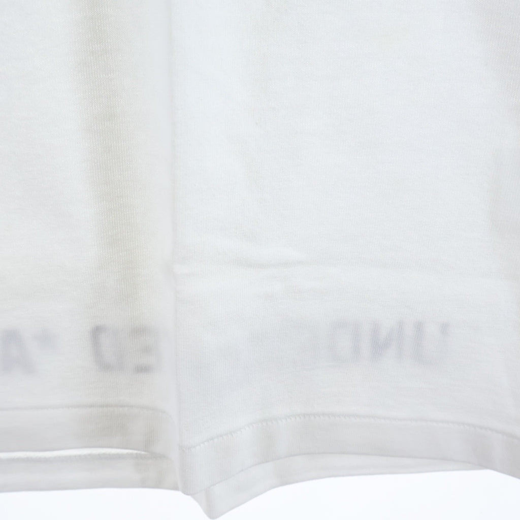 A BATHING APE(アベイシングエイプ) 18AW ×UNDEFEATED APEHEAD TEE アンディフィーテッド エイプヘッド カモ柄プリントTシャツ 半袖クルーネックカットソー ホワイト 1E73110903