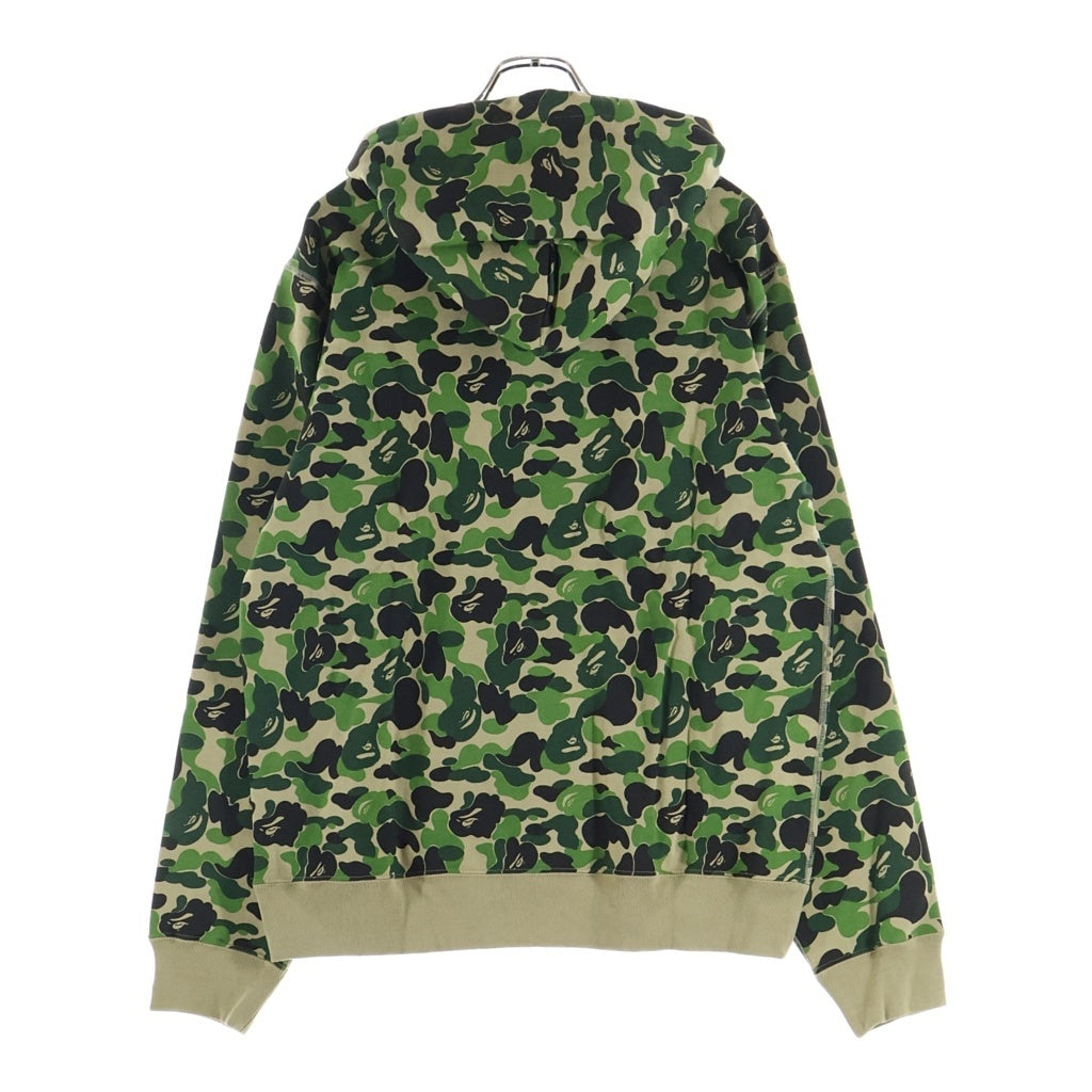 A BATHING APE(アベイシングエイプ) 18SS ×UNDEFEATED ABC COLLEGE PULLOVER HOODIE アンディフィーテッド ABCカモ フロントカレッジロゴ プルオーバースウェットパーカー グリーン 1E23114908