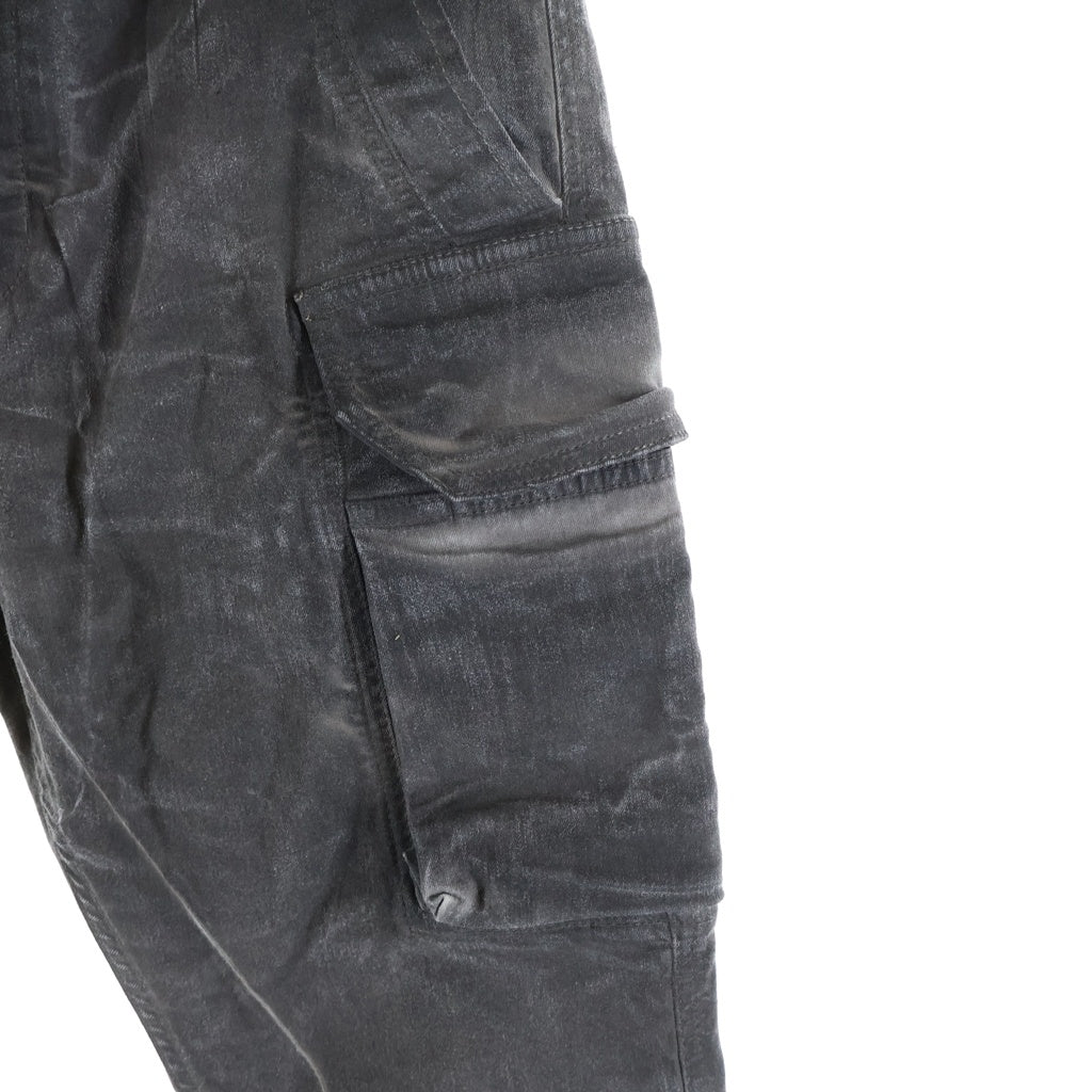Rick Owens DRKSHDW(リックオウエンス ダークシャドウ) 25SS MASTODON CUT マストドンカットトラウザーズ ジョガーパンツ グレー DU01E3386-SCF