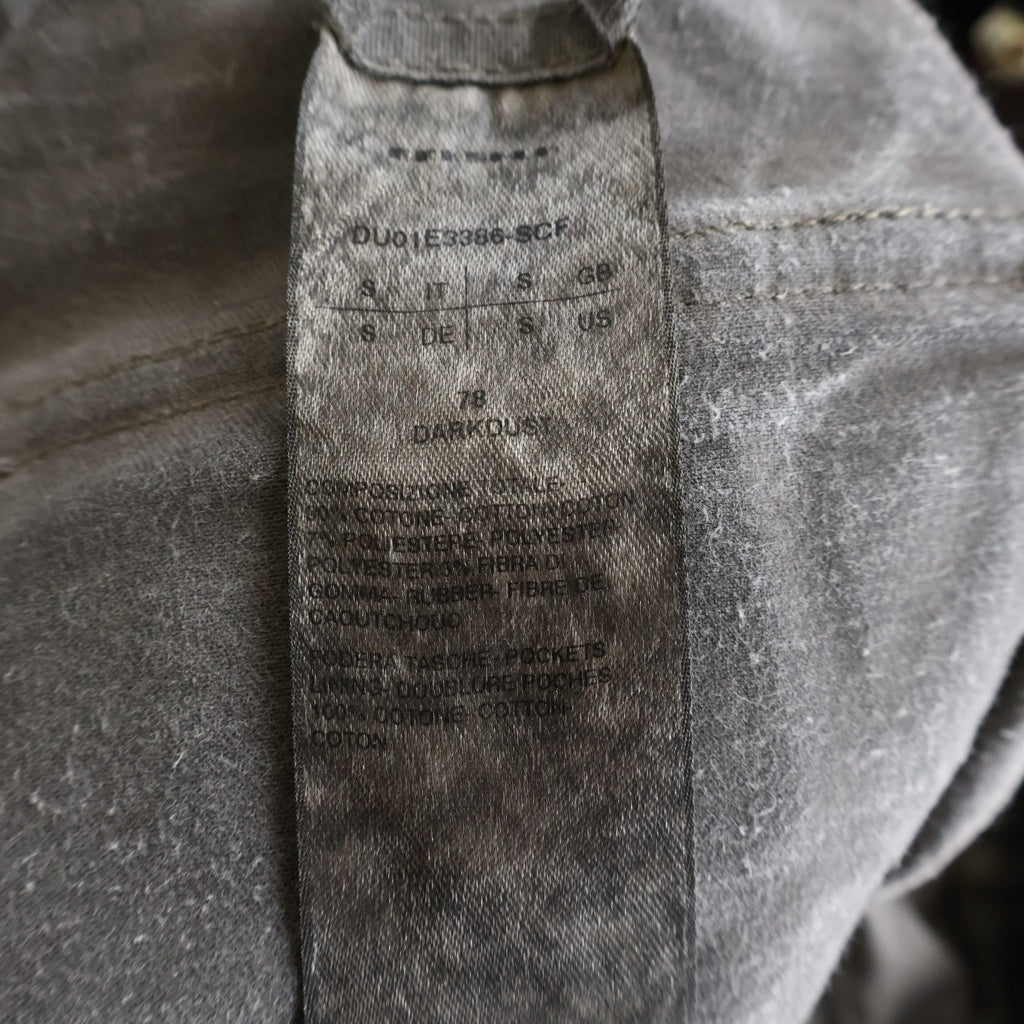 Rick Owens DRKSHDW(リックオウエンス ダークシャドウ) 25SS MASTODON CUT マストドンカットトラウザーズ ジョガーパンツ グレー DU01E3386-SCF