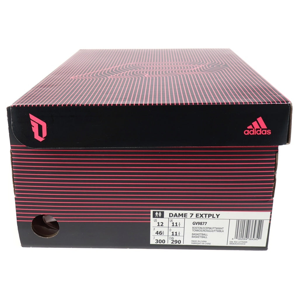 adidas(アディダス) DAME 7 EXTPLY Dame D.O.L.L.A. デイム7 エクストプレイ バスケットシューズ ピンク US12/30cm GV9877