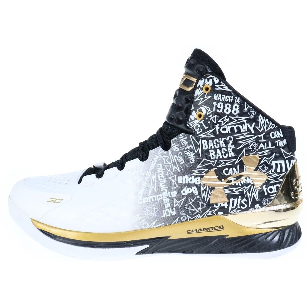 UNDER ARMOUR(アンダーアーマー) CURRY 1 MVP カリー1 エムブイピー バスケットシューズ ホワイト/ブラック US12/30cm 3024396-001