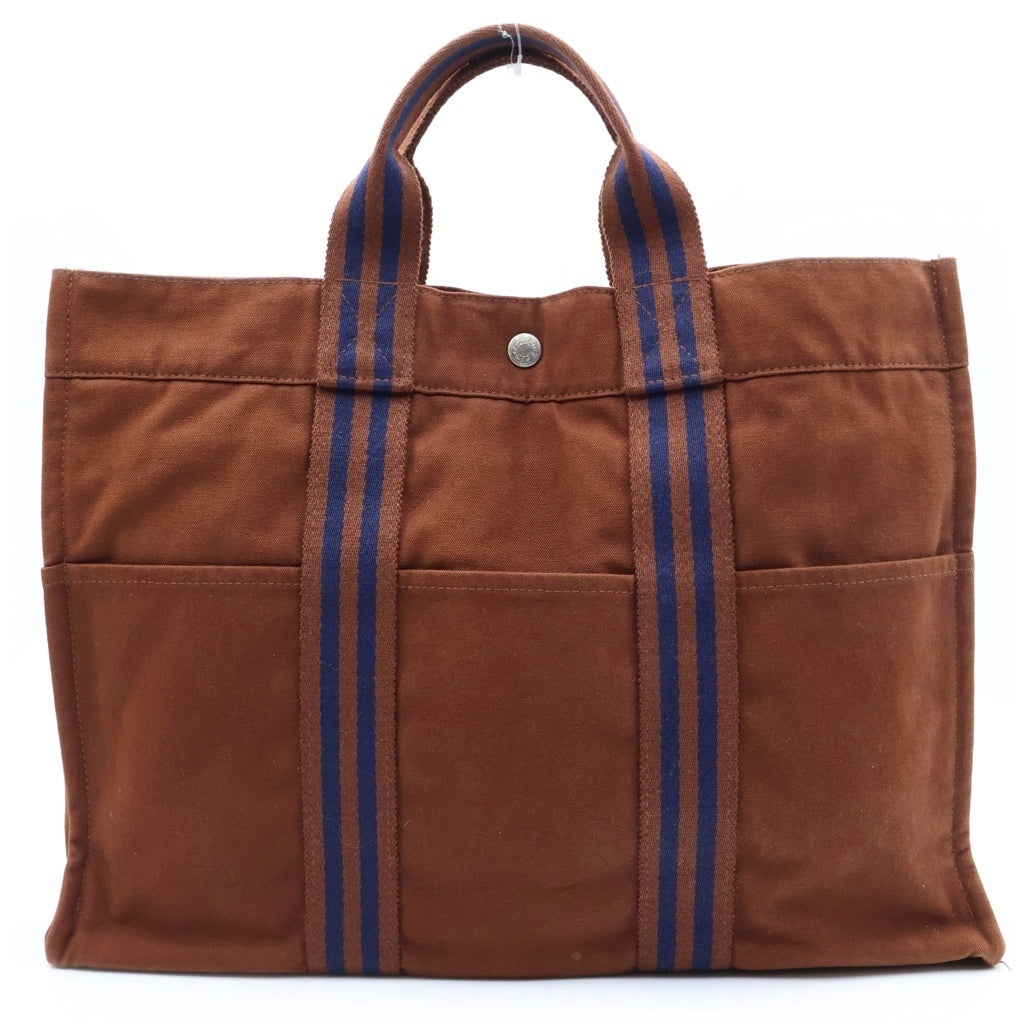 HERMES(エルメス) フールトゥ MM キャンバス トートバッグ ブラウン 2209-32