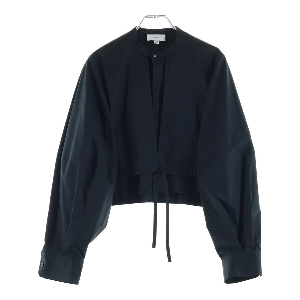 HYKE(ハイク) T/C BALLOON SLEEVE BLOUSE T/Cバルーンスリーブ ブルゾン ジャケット レディース ブラック 252-15249