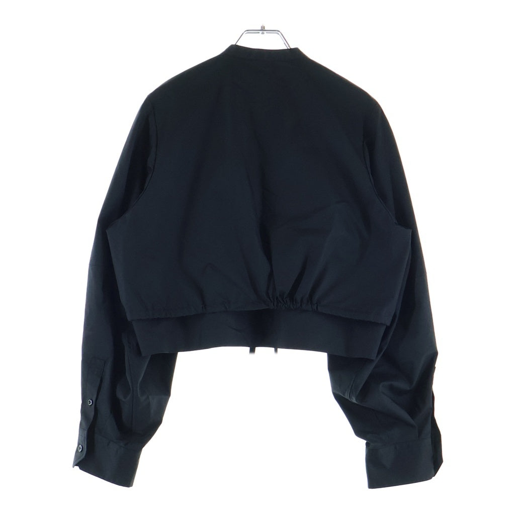 HYKE(ハイク) T/C BALLOON SLEEVE BLOUSE T/Cバルーンスリーブ ブルゾン ジャケット レディース ブラック 252-15249