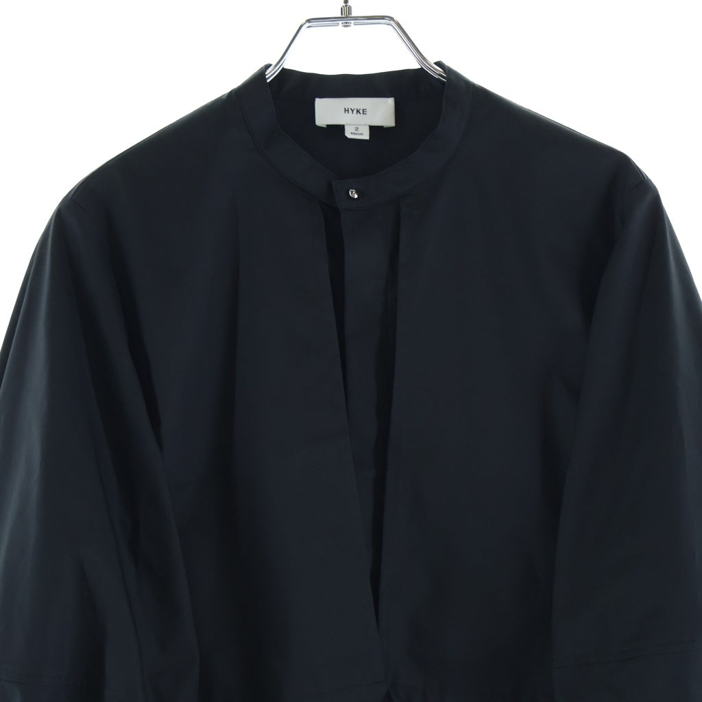 HYKE(ハイク) T/C BALLOON SLEEVE BLOUSE T/Cバルーンスリーブ ブルゾン ジャケット レディース ブラック 252-15249