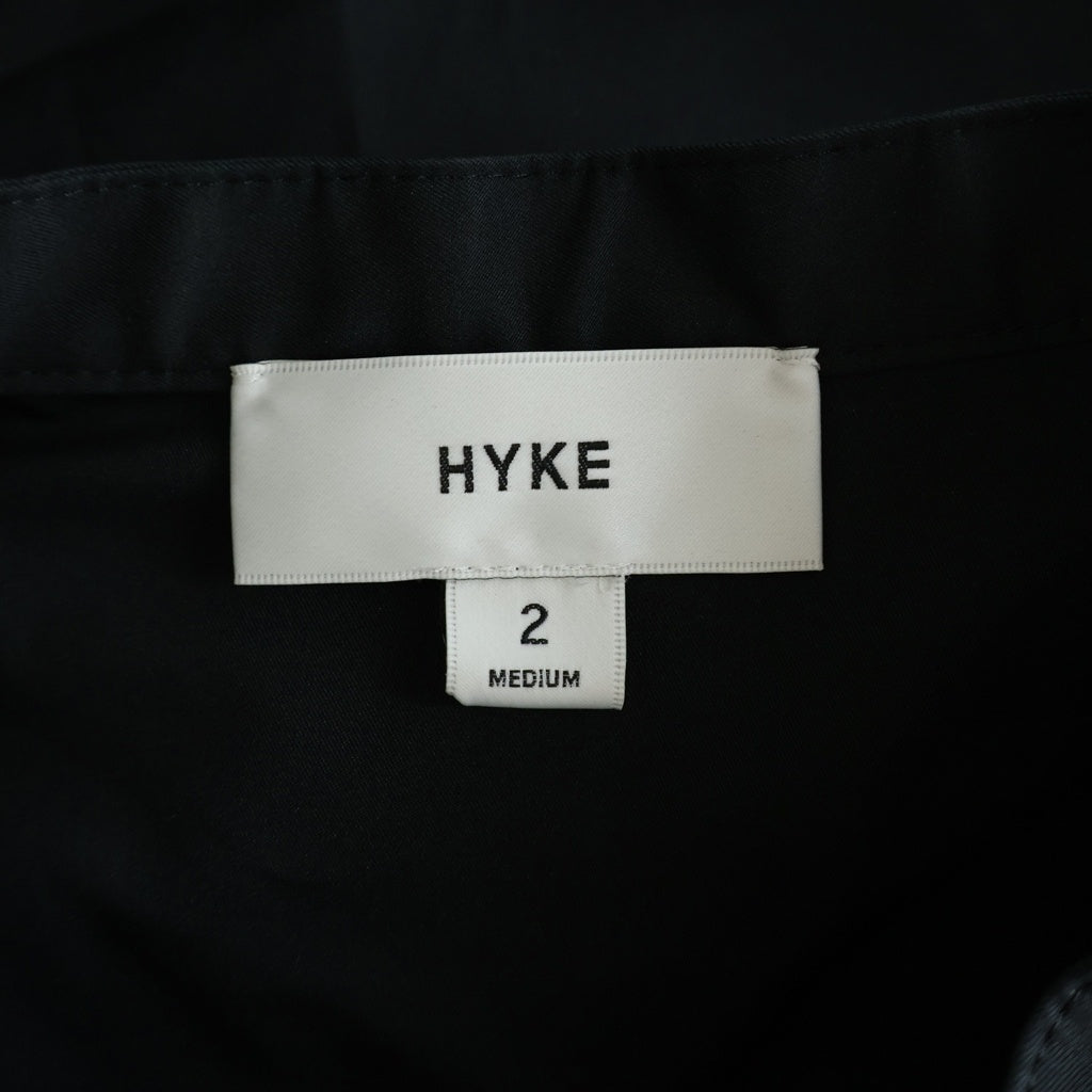 HYKE(ハイク) T/C BALLOON SLEEVE BLOUSE T/Cバルーンスリーブ ブルゾン ジャケット レディース ブラック 252-15249