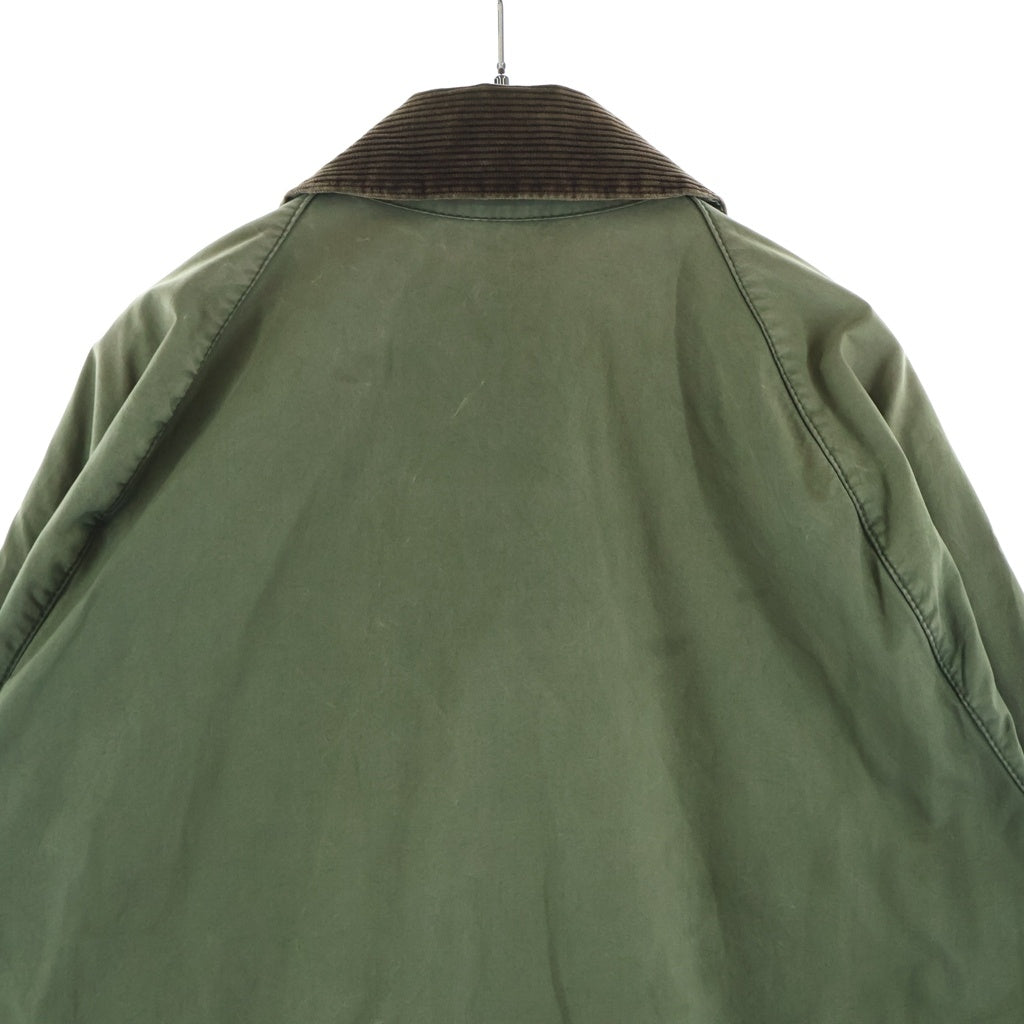 Barbour(バブアー) BEDALE JACKET WASHED ビデイル ウォッシュ加工 裏地チェック ノンオイルドジャケット グリーン